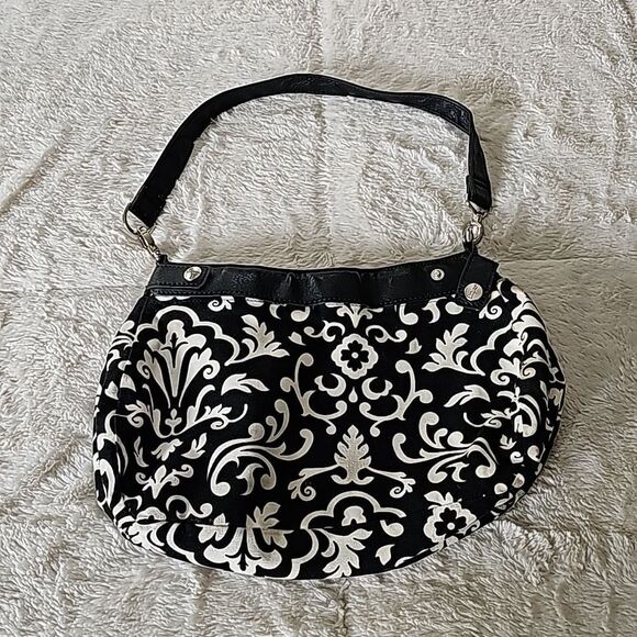 THIRTY-ONE Shoulder-bag, Black & White pattern handbag. Medium in size - Picture 1 of 3